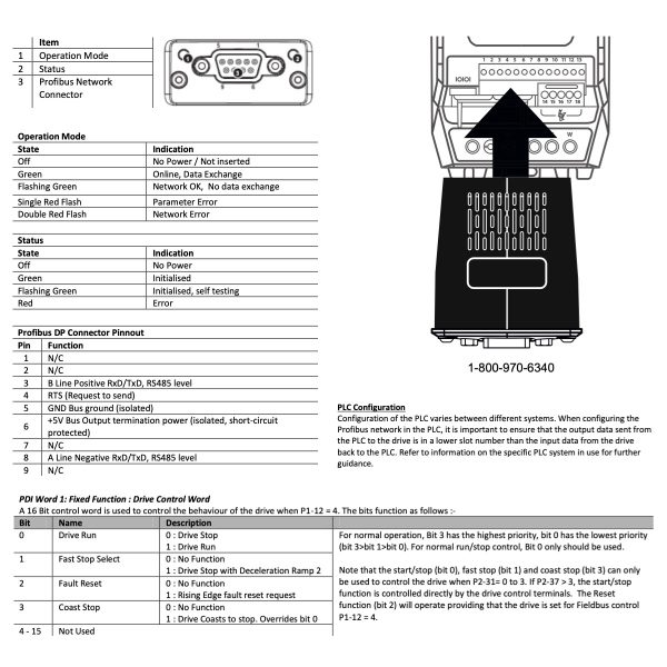 OPT-2-PROFB-IN – PROFIBUS DP Plug In Interface Module - Image 2