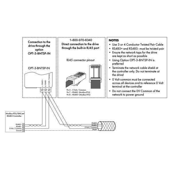 OPT-3-BNTSP-IN – RJ45 BacNet Connector - Image 2